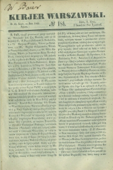 Kurjer Warszawski. 1842, № 184 (16 lipca)