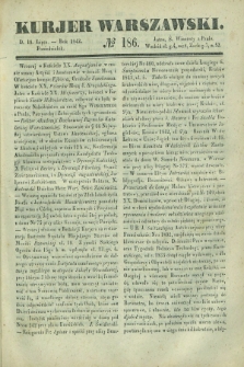 Kurjer Warszawski. 1842, № 186 (18 lipca)