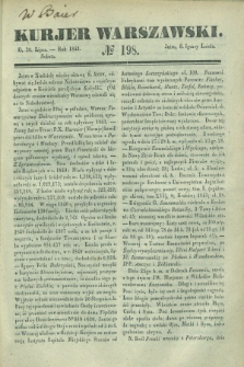 Kurjer Warszawski. 1842, № 198 (30 lipca)