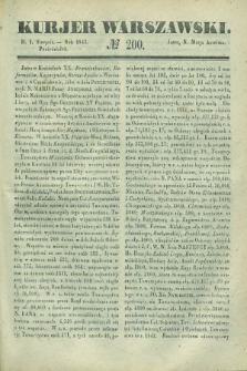Kurjer Warszawski. 1842, № 200 (1 sierpnia)
