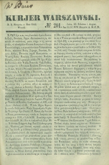 Kurjer Warszawski. 1842, № 201 (2 sierpnia)