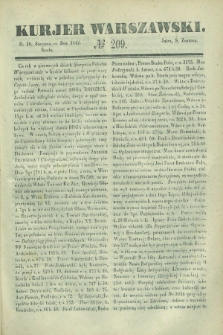 Kurjer Warszawski. 1842, № 209 (10 sierpnia)