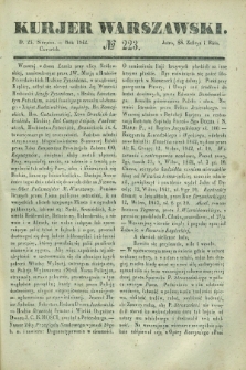 Kurjer Warszawski. 1842, № 223 (25 sierpnia)