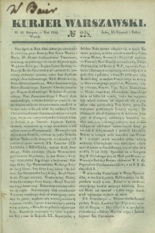 Kurjer Warszawski. 1842, № 228 (30 sierpnia)