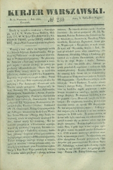 Kurjer Warszawski. 1842, № 230 (1 września)