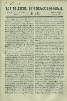 Kurjer Warszawski. 1842, № 235 (6 września)
