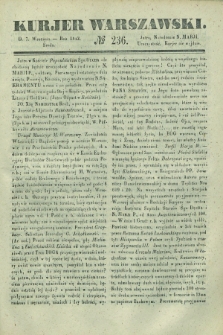 Kurjer Warszawski. 1842, № 236 (7 września)