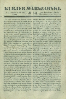 Kurjer Warszawski. 1842, № 241 (13 września)