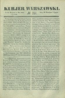 Kurjer Warszawski. 1842, № 243 (15 września)