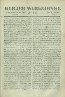 Kurjer Warszawski. 1842, № 246 (18 września)