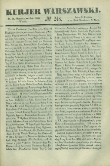 Kurjer Warszawski. 1842, № 248 (20 września)