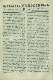 Kurjer Warszawski. 1842, № 250 (22 września)
