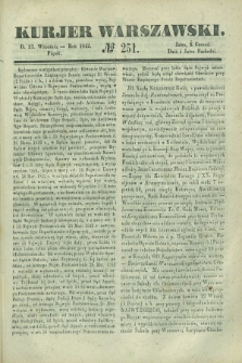 Kurjer Warszawski. 1842, № 251 (23 września)
