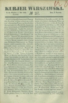 Kurjer Warszawski. 1842, № 257 (29 września)