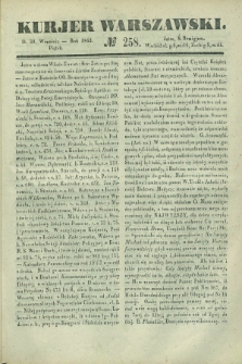 Kurjer Warszawski. 1842, № 258 (30 września)