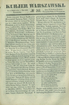 Kurjer Warszawski. 1842, № 261 (3 października)