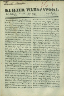 Kurjer Warszawski. 1842, № 265 (7 października)