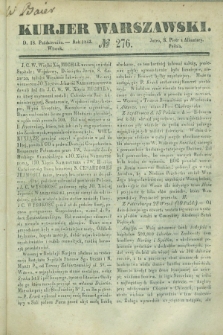 Kurjer Warszawski. 1842, № 276 (18 października)