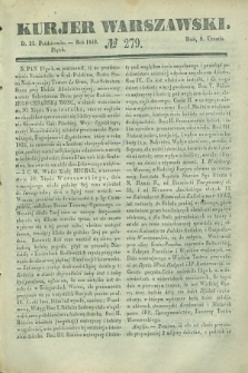 Kurjer Warszawski. 1842, № 279 (21 października)