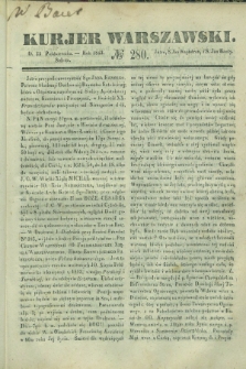 Kurjer Warszawski. 1842, № 280 (22 października)