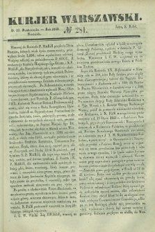 Kurjer Warszawski. 1842, № 281 (23 października)