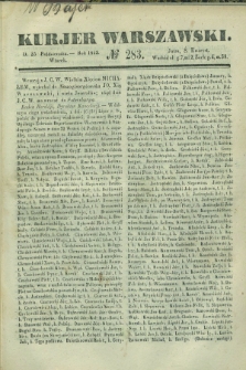 Kurjer Warszawski. 1842, № 283 (25 października)