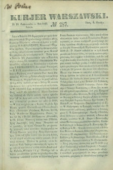 Kurjer Warszawski. 1842, № 287 (29 października)