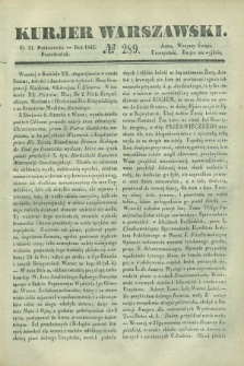 Kurjer Warszawski. 1842, № 289 (31 października)