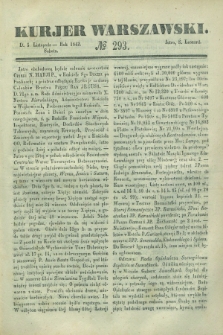 Kurjer Warszawski. 1842, № 293 (5 listopada)