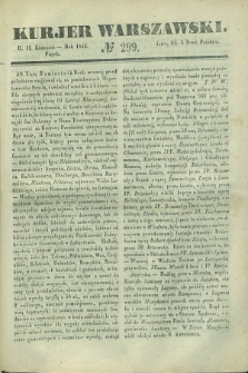 Kurjer Warszawski. 1842, № 299 (11 listopada)