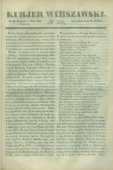 Kurjer Warszawski. 1842, № 308 (20 listopada)