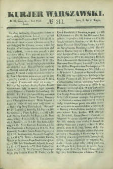 Kurjer Warszawski. 1842, № 311 (23 listopada)
