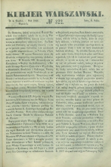 Kurjer Warszawski. 1842, № 322 (4 grudnia)