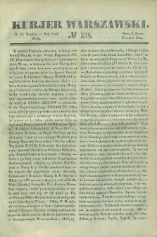 Kurjer Warszawski. 1842, № 338 (21 grudnia)