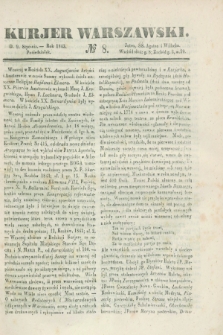 Kurjer Warszawski. 1843, № 8 (9 stycznia)