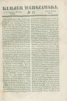 Kurjer Warszawski. 1843, № 14 (15 stycznia)
