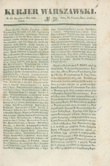 Kurjer Warszawski. 1843, № 20 (21 stycznia)