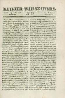 Kurjer Warszawski. 1843, № 49 (20 lutego)