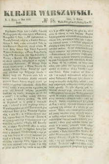 Kurjer Warszawski. 1843, № 58 (1 marca)