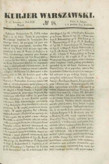Kurjer Warszawski. 1843, № 98 (11 kwietnia)