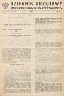 Dziennik Urzędowy Wojewódzkiej Rady Narodowej w Bydgoszczy. 1953, nr 5