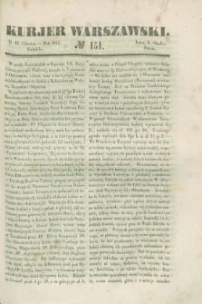 Kurjer Warszawski. 1843, № 151 (11 czerwca)