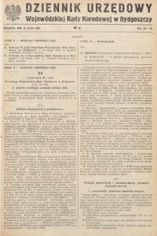 Dziennik Urzędowy Wojewódzkiej Rady Narodowej w Bydgoszczy. 1953, nr 6