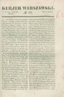 Kurjer Warszawski. 1843, № 191 (23 lipca)