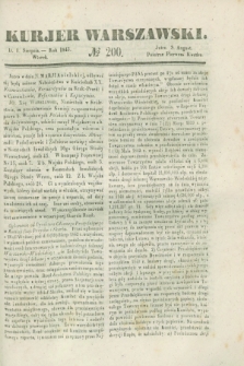 Kurjer Warszawski. 1843, № 200 (1 sierpnia)