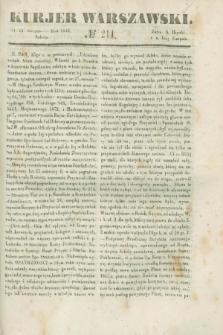 Kurjer Warszawski. 1843, № 211 (12 sierpnia)