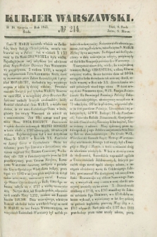 Kurjer Warszawski. 1843, № 214 (16 sierpnia)