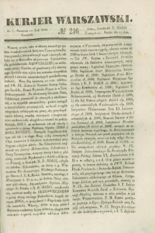 Kurjer Warszawski. 1843, № 236 (7 września)