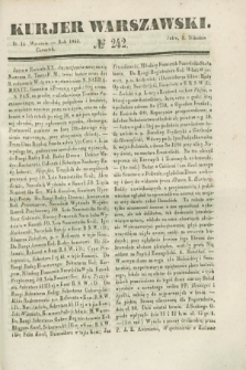 Kurjer Warszawski. 1843, № 242 (14 września)