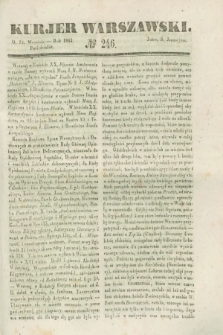 Kurjer Warszawski. 1843, № 246 (18 września)